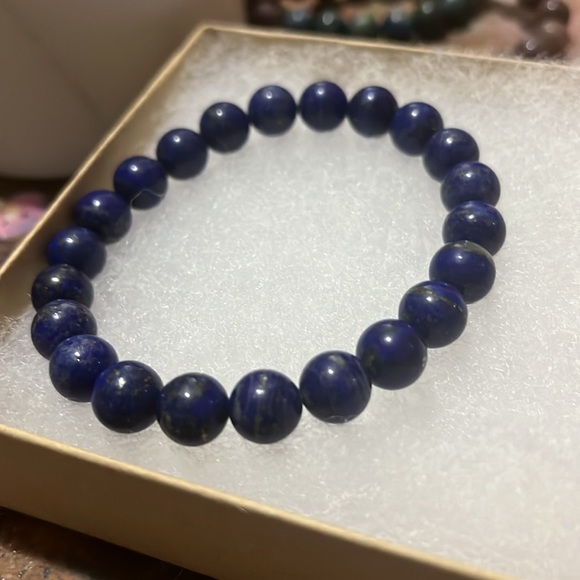 Lapis lazuli beaded bracelet - Picture 3 of 3